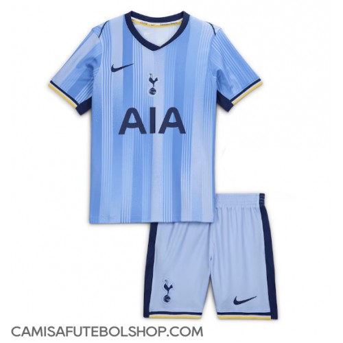 Camisa de time de futebol Tottenham Hotspur Replicas 2º Equipamento Infantil 2024-25 Manga Curta (+ Calças curtas)